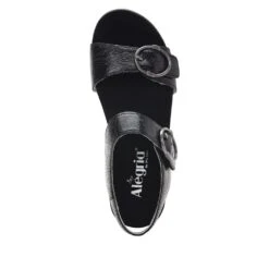 Alegria Women's Morgyn Flatform Wedge Sandals - Black -Fashion Shoes Store AAMOR 520 4