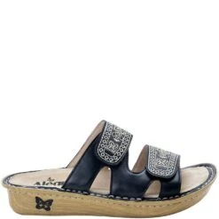 Alegria Women's Violette Slip-On Sandals - Sew Cool Black -Fashion Shoes Store AAVIO 721 2