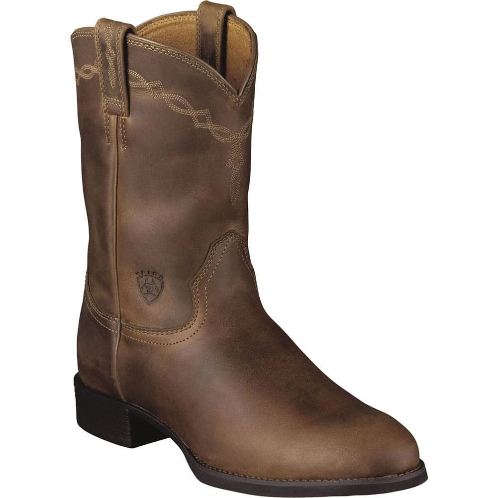 Ariat Men's Duratread Western Ropers - Distressed Brown 3 Ariat Men's Duratread Western Ropers - Distressed Brown