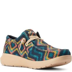 Ariat Men's Hilo Stretch Lace Casual Shoes - Blue Aztec