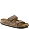 Birkenstock Unisex Arizona Soft Sandals - Tobacco Brown