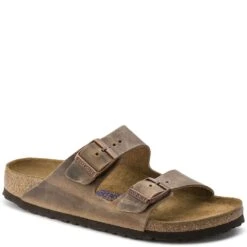 Birkenstock Unisex Arizona Soft Sandals - Tobacco Brown