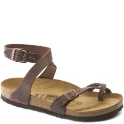 Birkenstock Women's Yara Nubuck Casual Shoes - Mocha -Fashion Shoes Store BK1011439 3