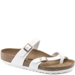 Birkenstock Women's Mayari Birko-Flor Sandals - White 11 Birkenstock Women's Mayari Birko-Flor Sandals - White -Fashion Shoes Store BK1014190 4