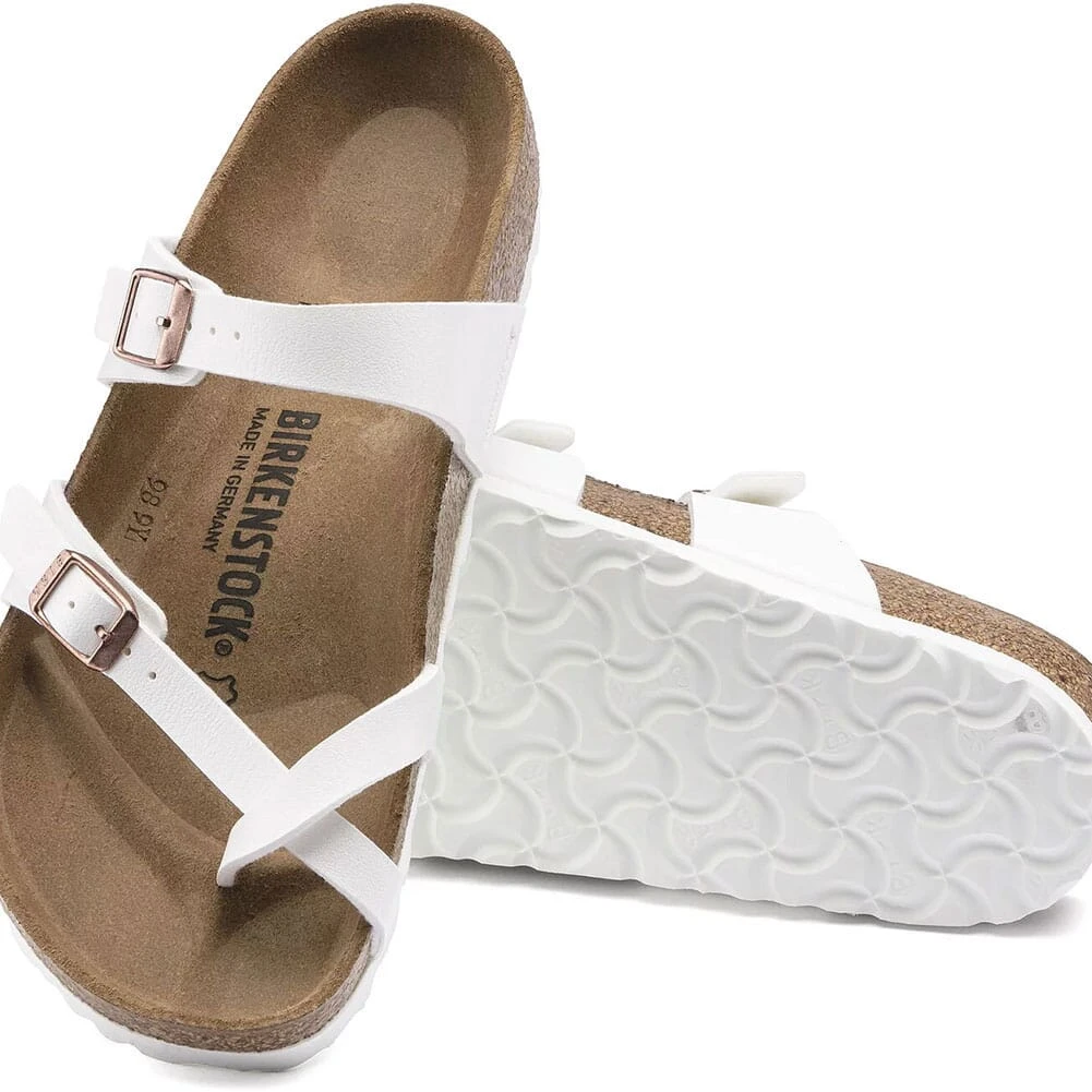 Birkenstock Women's Mayari Birko-Flor Sandals - White 3 Birkenstock Women's Mayari Birko-Flor Sandals - White