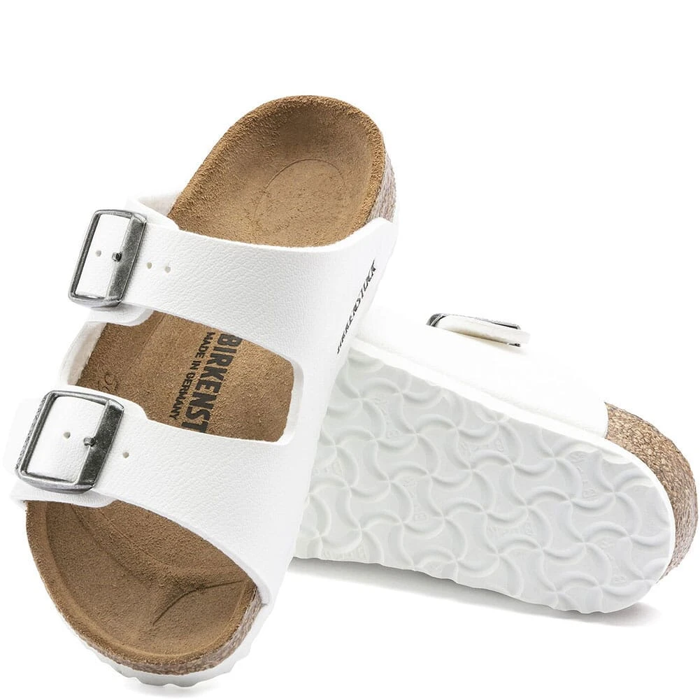 Birkenstock Arizona Kids Birko-Flor Sandals - White 3 Birkenstock Arizona Kids Birko-Flor Sandals - White