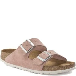 Birkenstock Unisex Arizona Soft Footbed Slides - Pink Clay