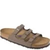 Birkenstock Women's Florida Soft Footbed Sandals - Mocha -Fashion Shoes Store BK53881