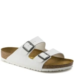 Birkenstock Women's Arizona Birko-Flor Sandals - White -Fashion Shoes Store BK552683 4
