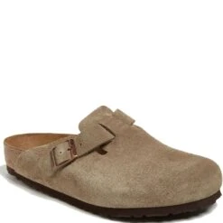 Birkenstock Men's Boston Casual Slides - Taupe