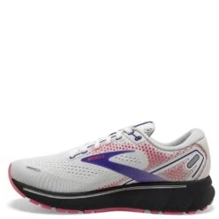 Brooks Women's Ghost 14 Athletic Shoes - White/Purple -Fashion Shoes Store BR120356 192 2