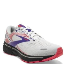 Brooks Women's Ghost 14 Athletic Shoes - White/Purple -Fashion Shoes Store BR120356 192 5