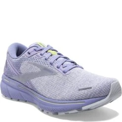 Brooks Women's Ghost 14 Athletic Shoes - Lilac/Purple/Lime -Fashion Shoes Store BR120356 566 3