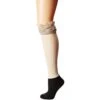 Darby Betsy Burlap Knee-Hi Boottights - Cream -Fashion Shoes Store BT3719 201