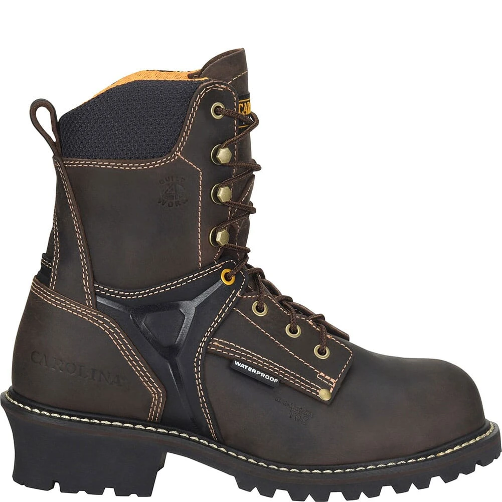 Carolina Men's Timber WP Safety Loggers - Brown 5 Carolina Men's Timber WP Safety Loggers - Brown - Image 3