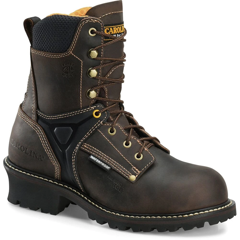 Carolina Men's Timber WP Safety Loggers - Brown 10 Carolina Men's Timber WP Safety Loggers - Brown - Image 8