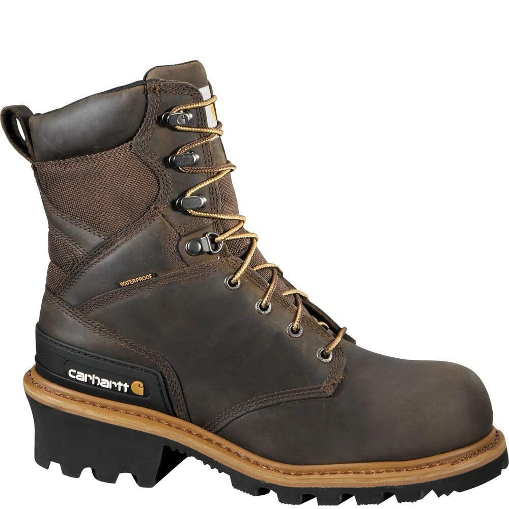 Carhartt Men's LiteFire Safety Loggers - Brown 3 Carhartt Men's LiteFire Safety Loggers - Brown
