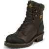 Chippewa Men's IQ INS 8IN Safety Loggers - Chocolate 2 Chippewa Men's IQ INS 8IN Safety Loggers - Chocolate -Fashion Shoes Store CH55053