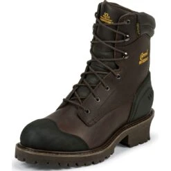 Chippewa Men's IQ INS 8IN Safety Loggers - Chocolate