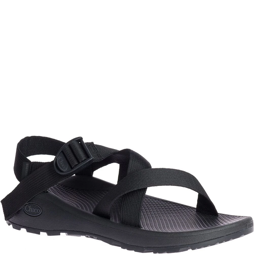 Chaco Men's Z/1 Cloud Wide Sandals - Solid Black 4 Chaco Men's Z/1 Cloud Wide Sandals - Solid Black - Image 2