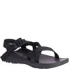 Chaco Women's Z/Cloud Wide Sandals - Solid Black -Fashion Shoes Store CUJ107366W