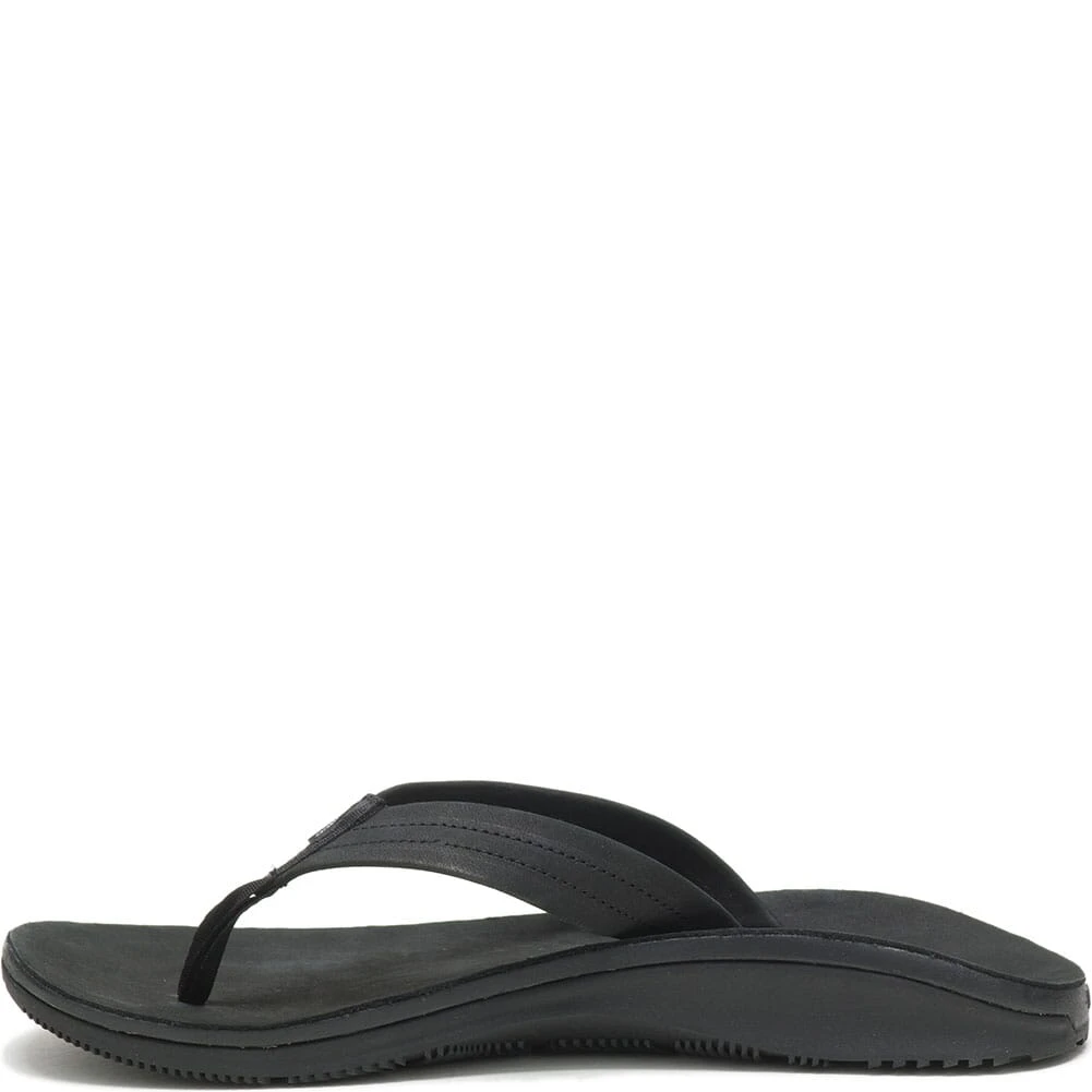 Chaco Men's Classic Leather Flip Flop - Black 4 Chaco Men's Classic Leather Flip Flop - Black - Image 2