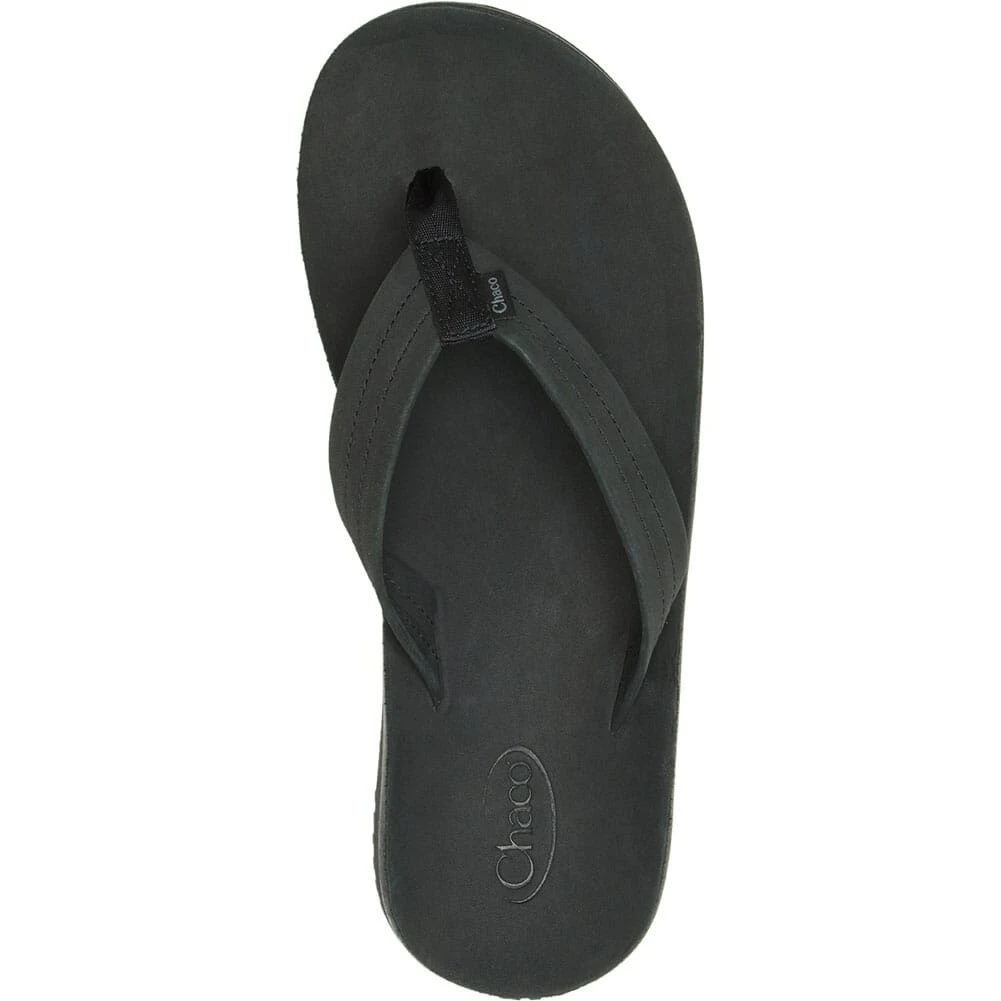 Chaco Men's Classic Leather Flip Flop - Black 7 Chaco Men's Classic Leather Flip Flop - Black - Image 5