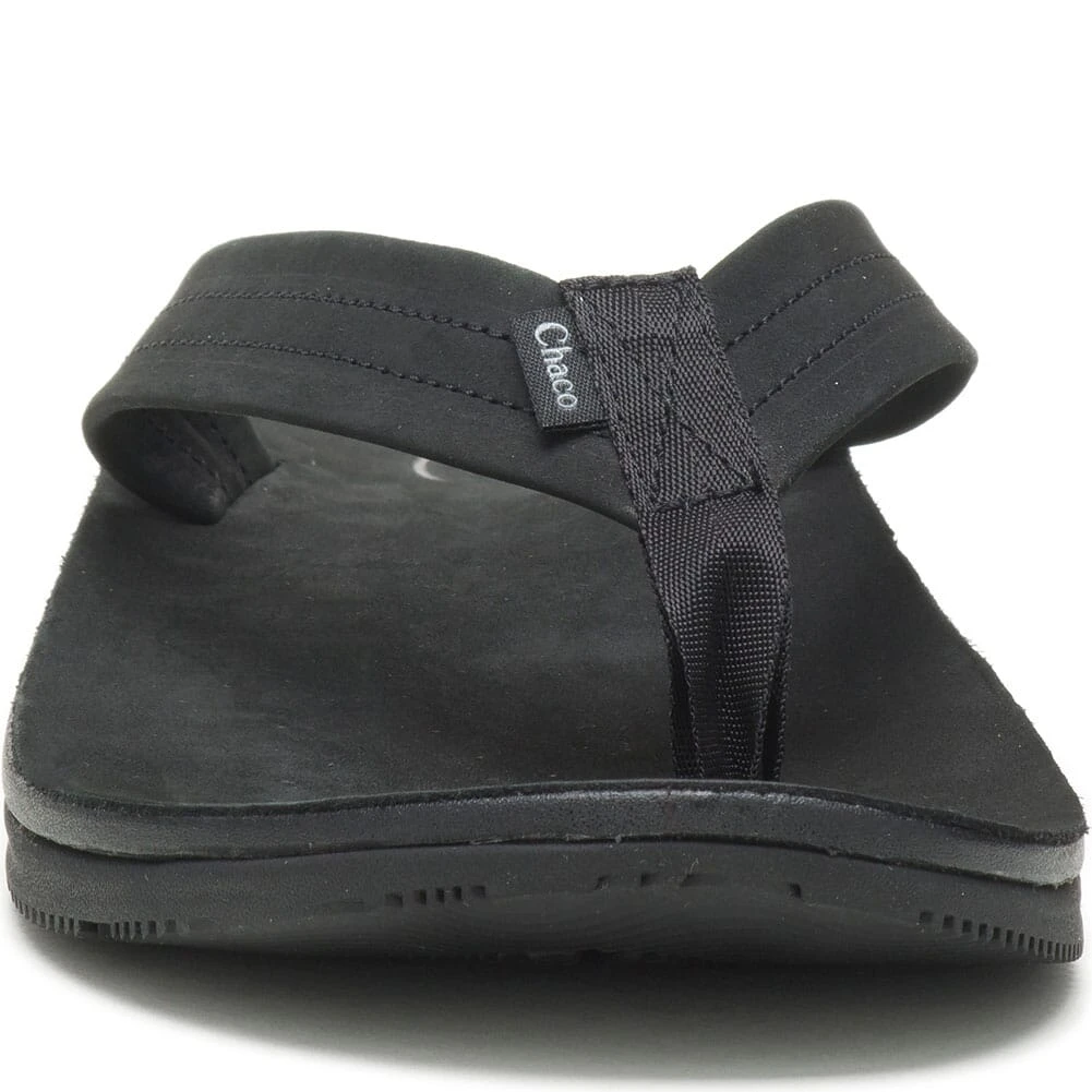 Chaco Men's Classic Leather Flip Flop - Black 8 Chaco Men's Classic Leather Flip Flop - Black - Image 6