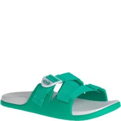 Chaco Women's Chillos Slides - Teal -Fashion Shoes Store CUJCH108148 6