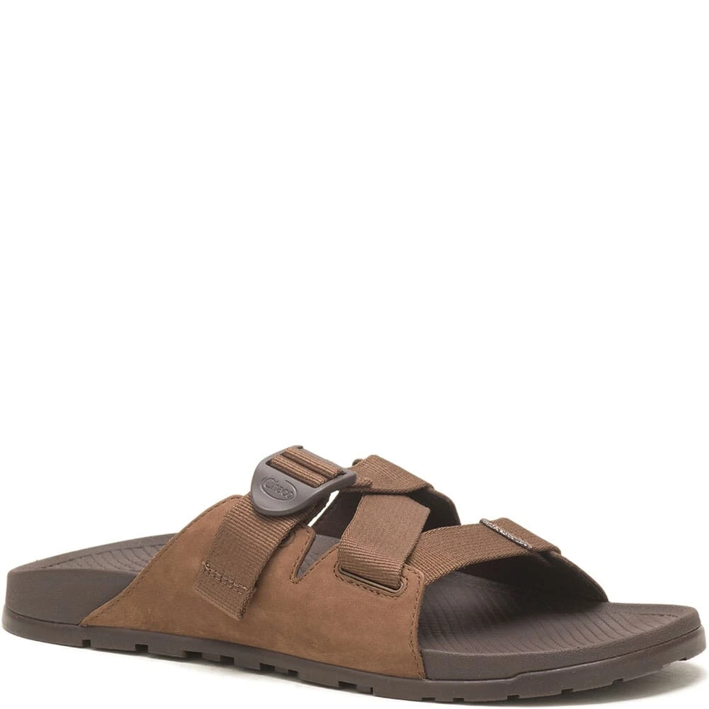 Chaco Men's Lowdown Leather Slides - Otter 3 Chaco Men's Lowdown Leather Slides - Otter