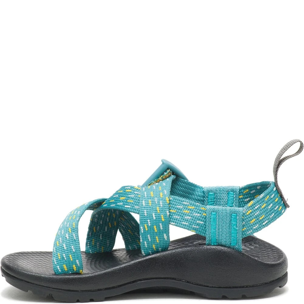 Chaco Kids Z1 Ecotread Sandals - Clip Aqua 4 Chaco Kids Z1 Ecotread Sandals - Clip Aqua - Image 2