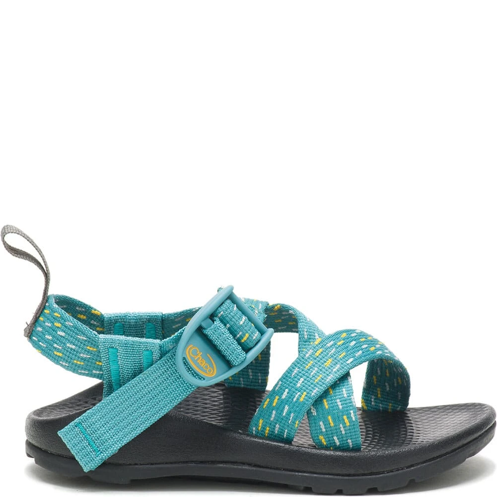 Chaco Kids Z1 Ecotread Sandals - Clip Aqua 5 Chaco Kids Z1 Ecotread Sandals - Clip Aqua - Image 3