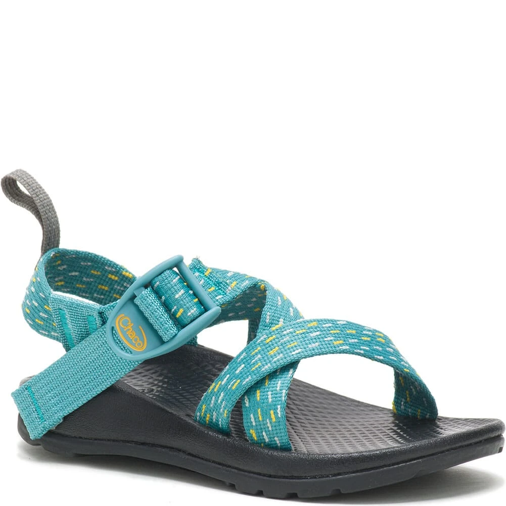 Chaco Kids Z1 Ecotread Sandals - Clip Aqua 6 Chaco Kids Z1 Ecotread Sandals - Clip Aqua - Image 4