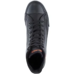 Harley Davidson Men's Baxter Casual Shoes - Black/ Orange -Fashion Shoes Store D93343 4