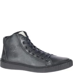 Harley Davidson Men's Barren Casual Sneakers - Black -Fashion Shoes Store D93664 6