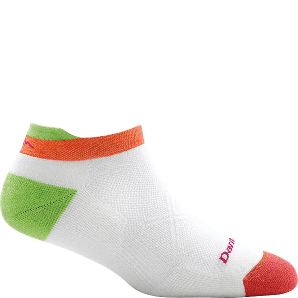 Darn Tough Women's Vertex No Show Tab Ultra-Light Socks - White 3 Darn Tough Women's Vertex No Show Tab Ultra-Light Socks - White