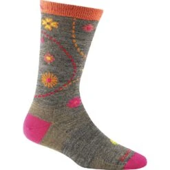 Darn Tough Women's Garden Crew Light Socks - Taupe