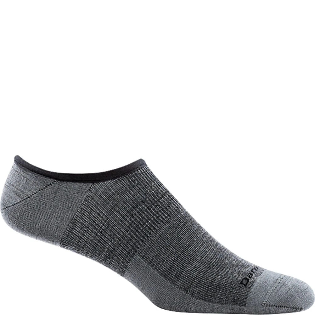 Darn Tough Men's Topless Solid No Show Hidden Socks - Gray 3 Darn Tough Men's Topless Solid No Show Hidden Socks - Gray