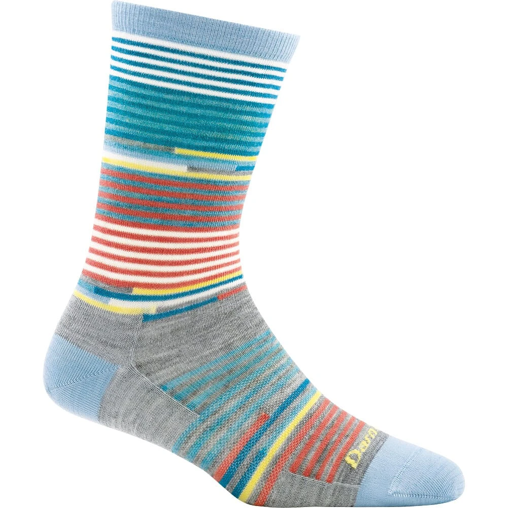Darn Tough Women's Pixie Crew Socks - Sky 3 Darn Tough Women's Pixie Crew Socks - Sky