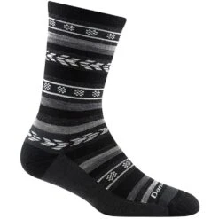 Darntough Women's Bronwyn Crew Light Cushion Socks - Black