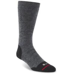 FITS Men's Medium Hiker Crew Socks - Coal