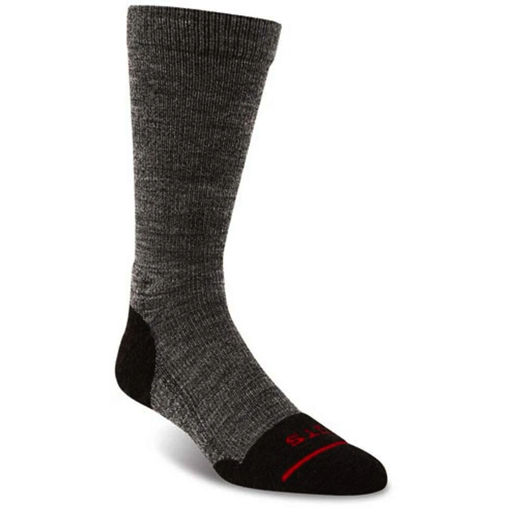 FITS Men's Light Hiker Crew Socks - Black 3 FITS Men's Light Hiker Crew Socks - Black