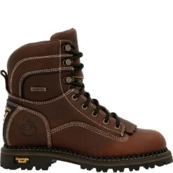 Georgia Women's Amp LT WP Work Loggers - Brown -Fashion Shoes Store GB00427 2