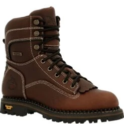 Georgia Women's Amp LT WP Work Loggers - Brown -Fashion Shoes Store GB00427 6