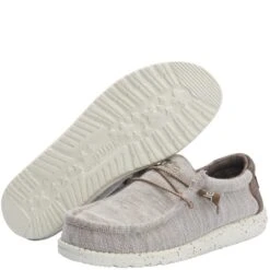 Hey Dude Men's Wally Canvas Casual Shoes - Limestone