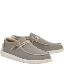 Hey Dude Men's Wally Eco Sox Casual Shoes - Cobblestone -Fashion Shoes Store HD112470710 2