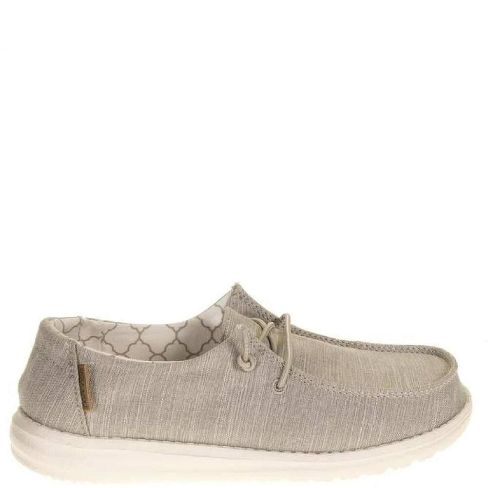 Hey Dude Kid's Wendy Linen Casual Shoes - Beige 3 Hey Dude Kid's Wendy Linen Casual Shoes - Beige