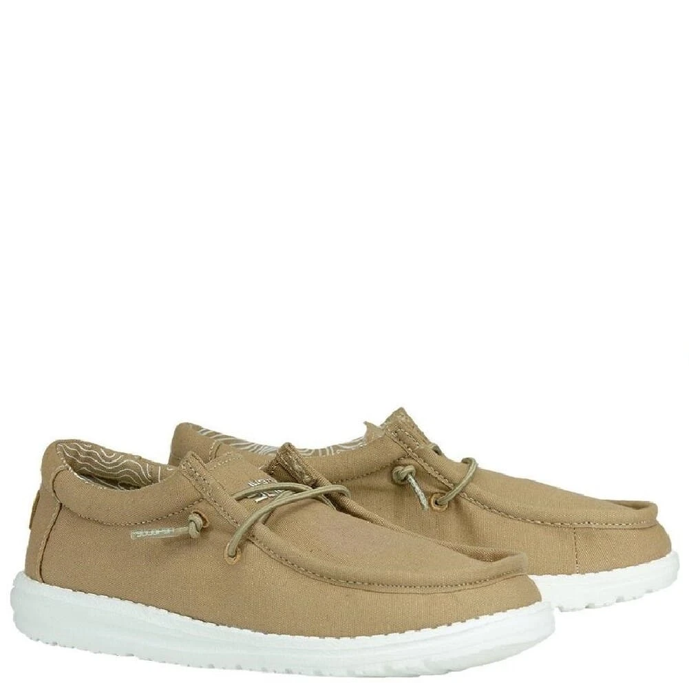 Hey Dude Kid's Wally Casual Shoes - Tan 3 Hey Dude Kid's Wally Casual Shoes - Tan