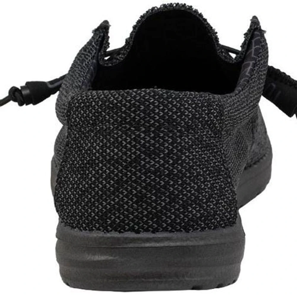 Hey Dude Men's Wally Sox Micro Casual Shoes - Black 5 Hey Dude Men's Wally Sox Micro Casual Shoes - Black - Image 3