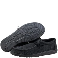 Fashion Shoes Store 27 Hey Dude Men's Wally Sox Micro Casual Shoes - Black